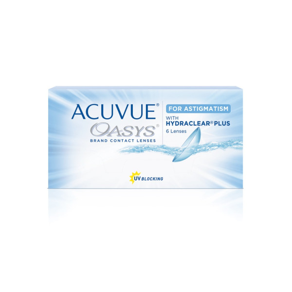 Контактні лінзи Acuvue Oasys with HydraClear for Astigmatism (6 шт./уп.)