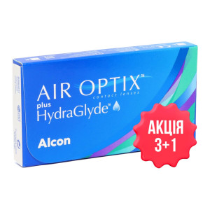Контактные линзы Air Optix plus HydraGlyde (3 шт./уп.)
